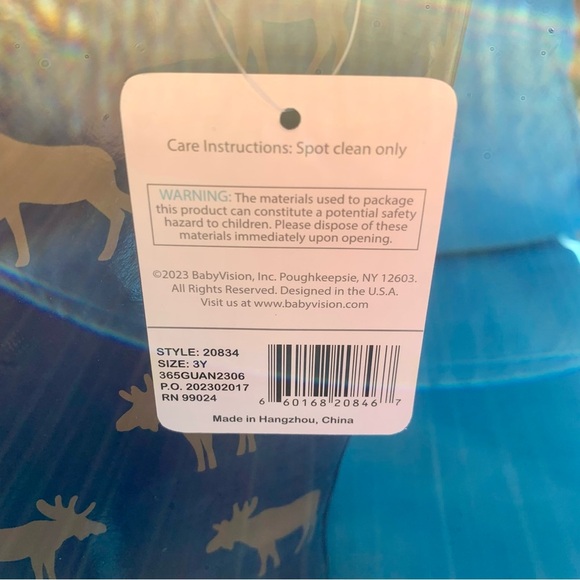 NWT Hudson Baby Moose print‎ rain boots size 3Y - Picture 11 of 11